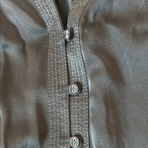 Joie Navy Sleeveless Buttoned Tank Top - Picture 8 of 12